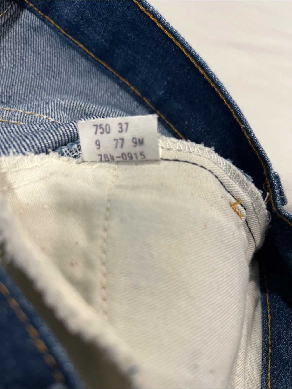 Vintage Levis Jeans 26x32 Blue Denim Orange Tab 784 Bootcut Flare Dark Wash - Picture 5 of 9